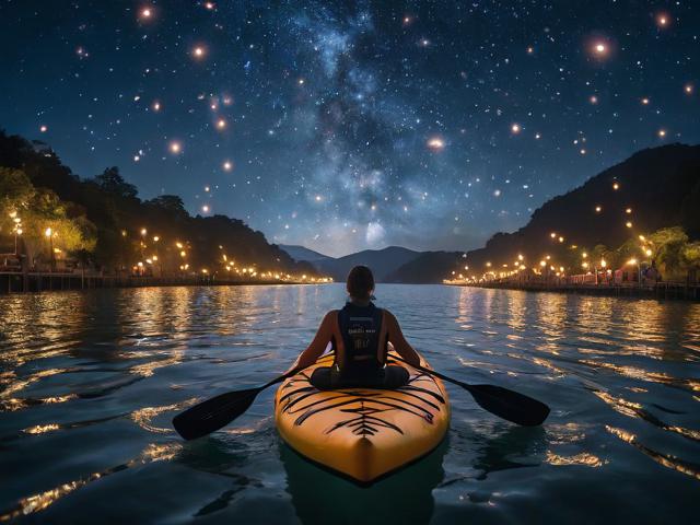 九州体育网站_ 大型夜空皮划艇表演，灯火点缀中感受水上魅力，皮划艇最新动态