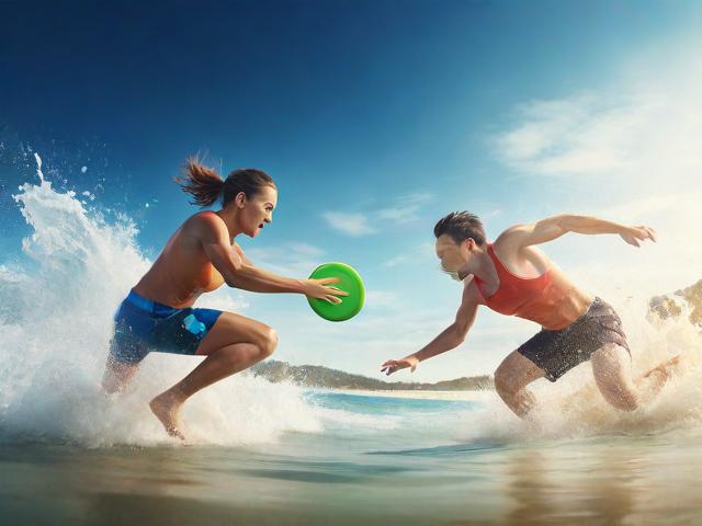 九游体育网站_ 世界沙滩飞盘赛，浪花中的团队合作，飞盘世界锦标赛