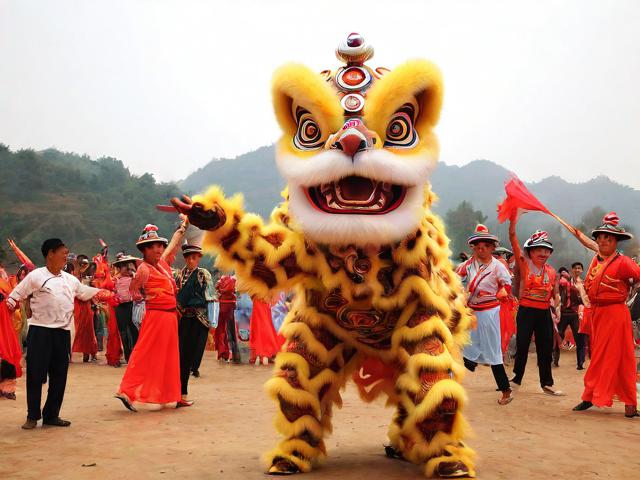 九游体育网站_ 乡村传统舞狮比赛，文化的节奏与运动的激情