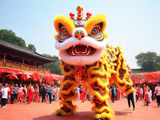 九游体育网站_ 传统舞狮运动会，文化与力量的精彩演绎