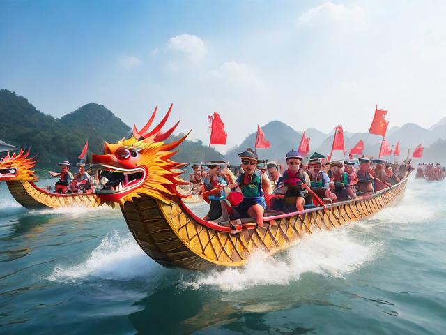 九游体育网站_ 传统赛龙舟，水上团结力量的象征，龙舟赛船